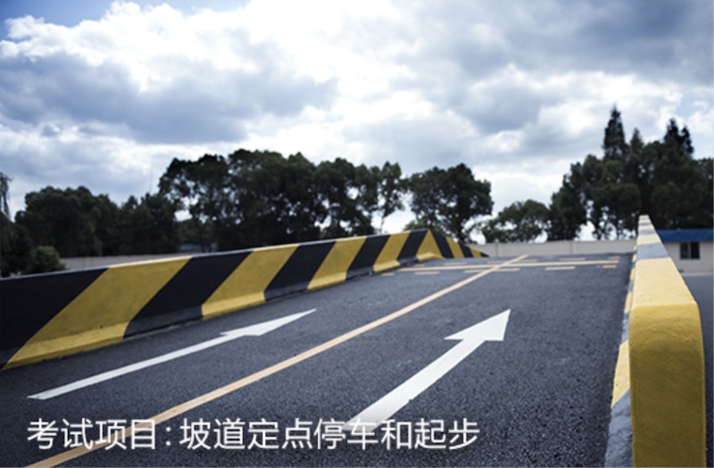 摩托车坡道定点停车和起步